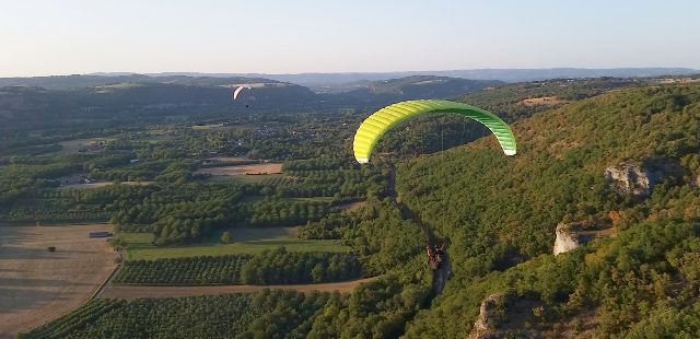 Parapente Dordogne Vallée Souillac sport tourisme activité initiation perfectionnement Vol